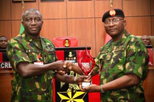 Nigerian Army Named Africa’s Best in Counter-Terrorism Operations for 2025 Chief of Army Staff Lieutenant General Waidi Shaibu receives the African Security Watch award recognising the Nigerian Army as Africa's Best National Army in Counter-Terrorism Operations for 2025.