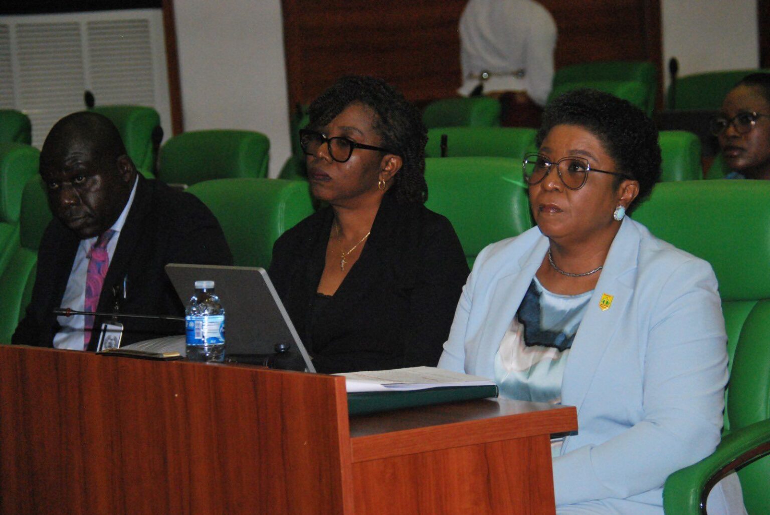 Head of the Civil Service of the Federation Didi Esther Walson-Jack appearing before the House of Representatives committee investigating the PFIPC scandal1
