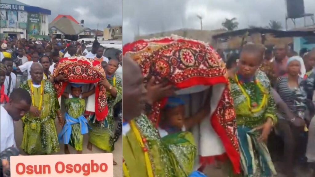 10-Year-Old Princess Makes History as Youngest Arugba at Osun-Osogbo Festival Grand Finale